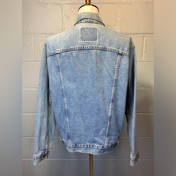 Vintage 90's Levi's Men's Trucker Denim Jean Jacket Light Blue Size Medium - Picture 3 of 7